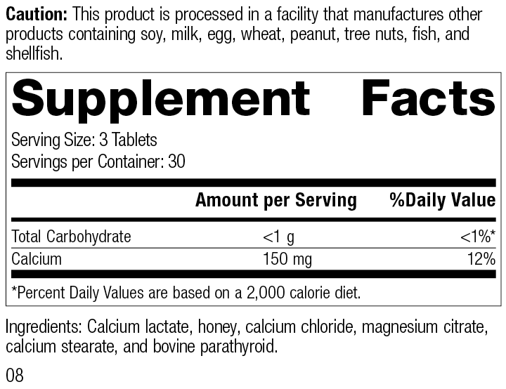 Cal-Ma Plus®, 90 Tablets, Rev 08 Supplement Facts